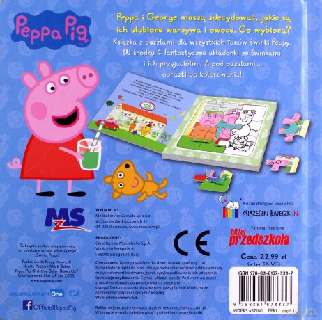 Peppa pig. Puzzle i kolorowanki [KSIĄŻKA]