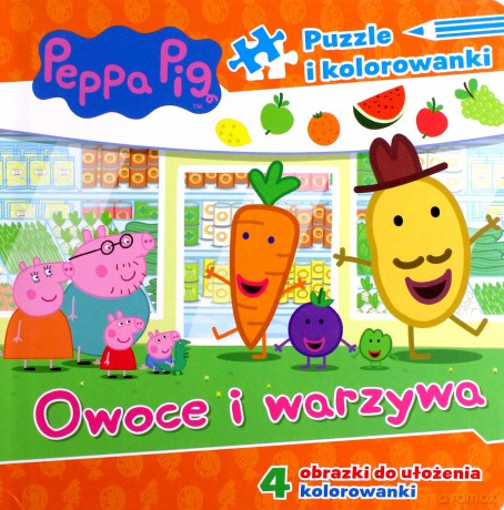 Peppa pig. Puzzle i kolorowanki [KSIĄŻKA]