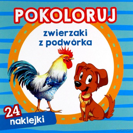 Pokoloruj zwierzaki z podwórka [KSIĄŻKA]