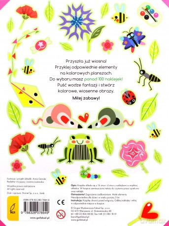Ponad 100 naklejek. Kolorowa wiosna [KSIĄŻKA]