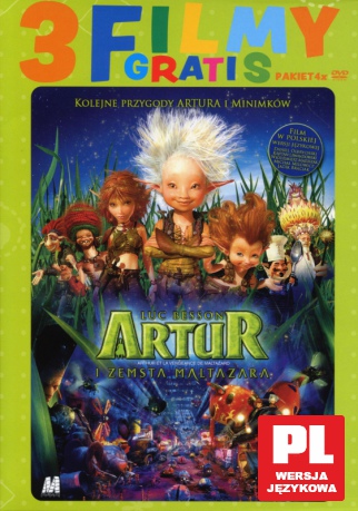 Artur i zemsta Maltazara + 3 FILMY GRATIS [BOX] [4DVD]