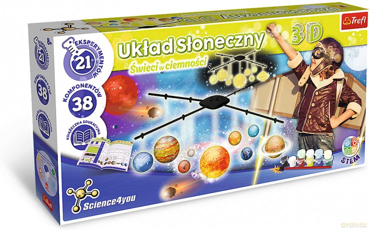 Zestaw Układ Słoneczny 3D Świecący w ciemności