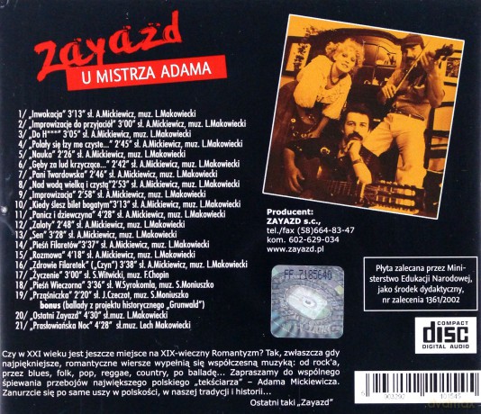 Zayazd: Zayazd u Mistrza Adama [CD]