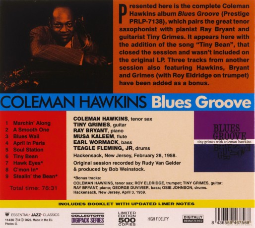 Coleman Hawkins: Blues Groove [CD]