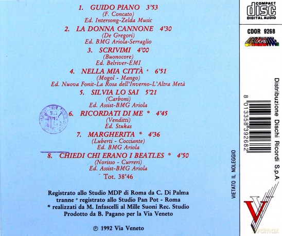Cantabase: Le Basi Musicali Dei Cantautori Italiani Vol. 1 - Contiene I Testi D [CD]