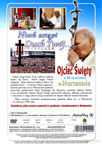 Niech zstąpi Duch Twój. Ojciec Święty w 20-tą rocznicę w Warszawie [DVD]
