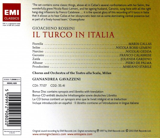 Gianandrea Gavazzeni: Il Turco In Italia [3CD]