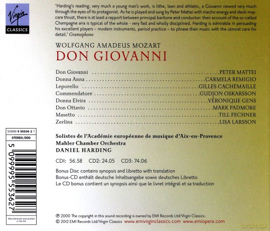 Daniel Harding: Don Giovani [4CD]