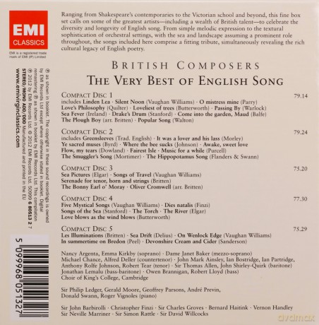 The Very Best Of English Song (Limited) [5CD]