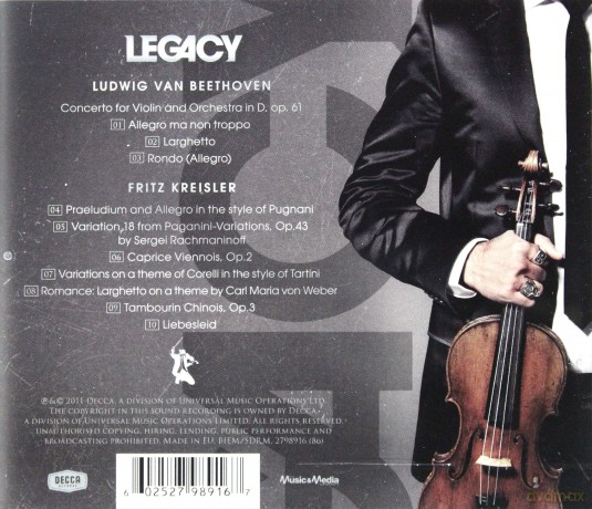 David Garrett: Legacy (Beethoven Violin Concerto) (PL) [CD]
