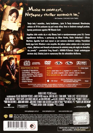 Złodziej życia [DVD]