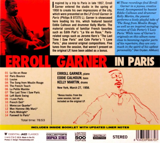 Erroll Garner: In Paris [CD]
