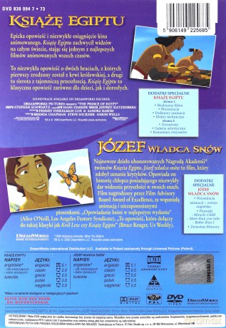 Książę Egiptu / Józef Władca snów [2DVD]