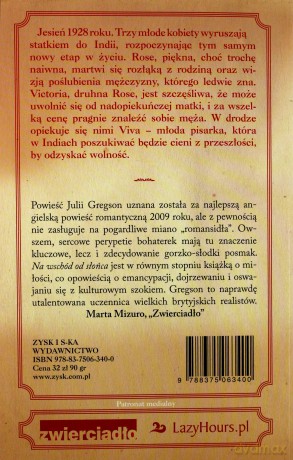 Na wschód od słońca - Julia Gregson [KSIĄŻKA]