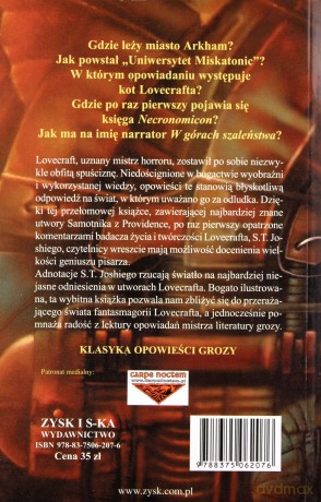 Najlepsze opowiadania t.1 - H.P.Lovecraft  [KSIĄŻKA]