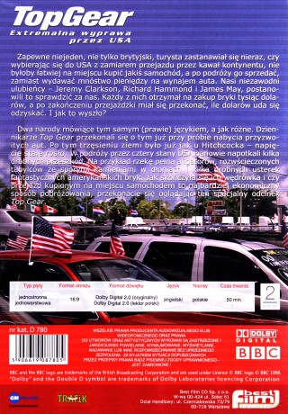Top Gear - Ekstremalna wyprawa przez USA (BBC) [DVD]