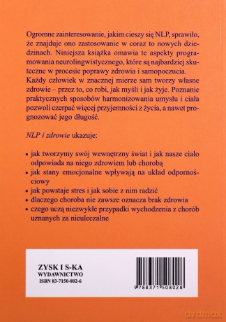 NLP i zdrowie II - Joseph O'Connor [KSIĄŻKA]