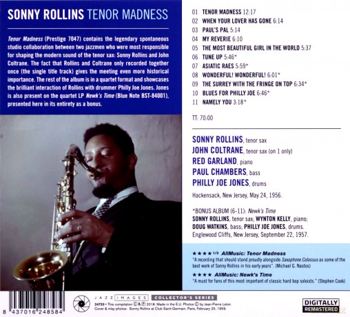 Sonny Rollins: Tenor Madness [CD]