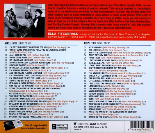 Ella Fitzgerald: The Complete 1942-1953 Vocal Duets [2CD]
