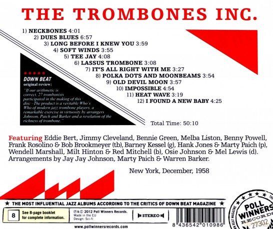 Bob Brookmeyer: The Trombones Inc [CD]