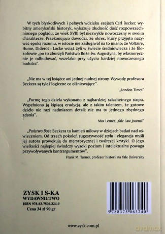 Państwo boże osiemnastowiecznych filozofow - Carl.L. Becker [KSIĄŻKA]