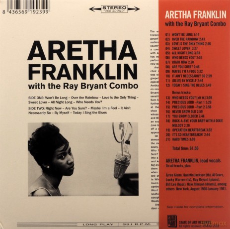 Aretha Franklin: With The Ray Bryant Trio [CD]