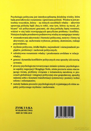 Podstawy psychologii politycznej II - Red.Krystyna Skarżyńska [KSIĄŻKA]