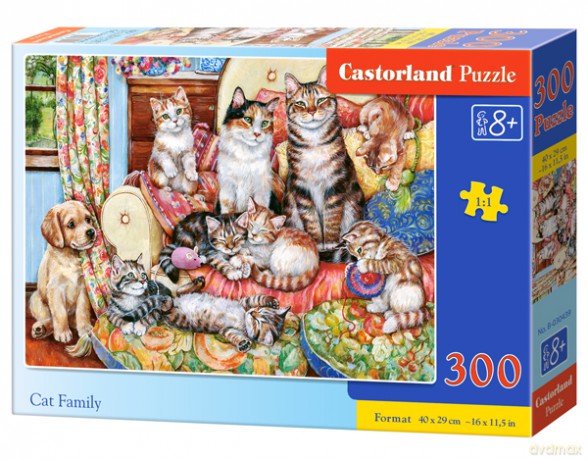 CASTORLAND 300 el. Kocia rodzina [PUZZLE]