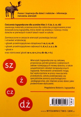 Ćwiczenia logopedyczne dla uczniów klas 1-3 (sz, ż, cz, dż) - Magdalena Bielenin, Anna Willman [KSIĄŻKA]