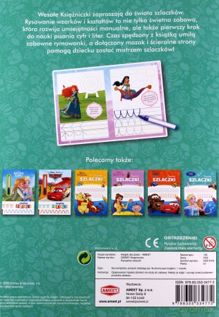 Disney księżniczka Rysujemy szlaczki - Opracowania Zbiorowe [KSIĄŻKA]