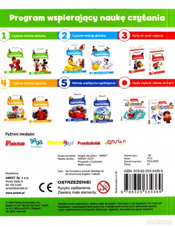 Disney uczy Kubuś i przyjaciele Przygoda z czytaniem będę czytać - Opracowania Zbiorowe [KSIĄŻKA]