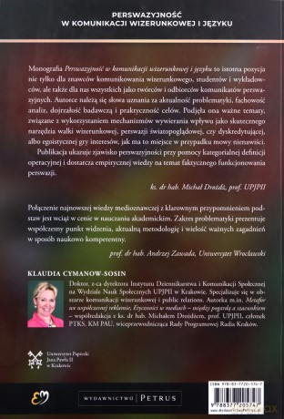 Perswazyjność w komunikacji wizerunkowej i języku - Klaudia Cymanow-Sosin [KSIĄŻKA]