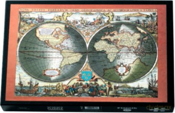 PIATNIK 1000 el. Antyczna Mapa Świata metalizowane [PUZZLE]