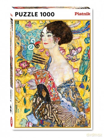 PIATNIK 1000 el. Klimt Dama z wachlarzem [PUZZLE]