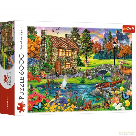 TREFL 6000 el. chatka w górach (65006) [PUZZLE]