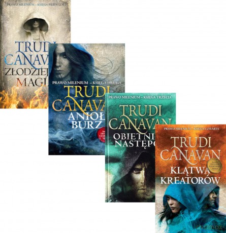Złodziejska Magia / Anioł burz / Obietnica następcy / Klątwa Kreatorów Prawo Milenium Pakiet - Trudi Canavan [4xKSIĄŻKA]