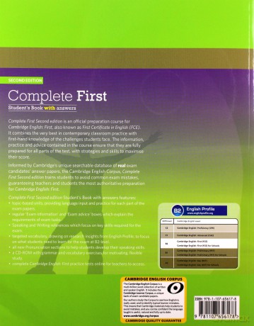 Complete First Student's Book with answers-ROM - Guy Brook-Hart [KSIĄŻKA]