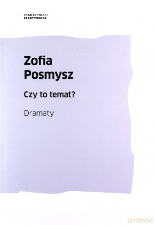 Czy to temat? - Zofia Posmysz [KSIĄŻKA]
