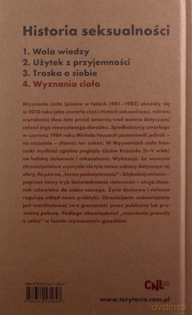 Historia seksualności Tom 4 Wyznania ciała - Michel Foucault [KSIĄŻKA]