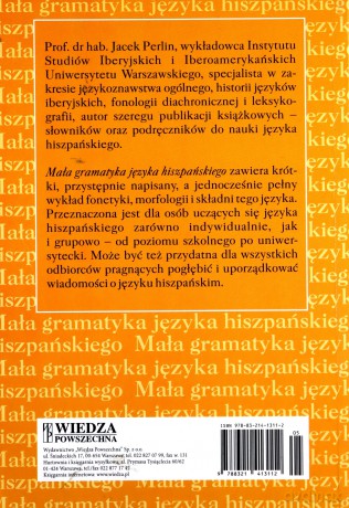 Mała gramatyka języka hiszpańskiego - Jacek Perlin [KSIĄŻKA]
