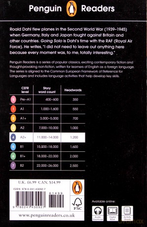 Penguin Readers Level 4: Going Solo - Roald Dahl [KSIĄŻKA]