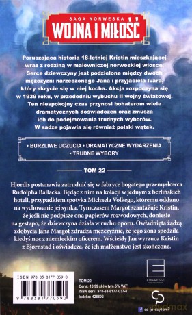 Wojna i Miłość Tom 22 Rozstanie - Else Berit Kristiansen [KSIĄŻKA]