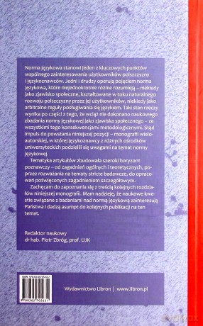 Wybrane aspekty badań nad normą językową [KSIĄŻKA]