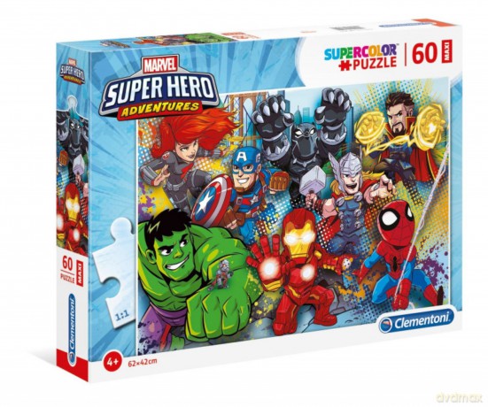 CLEMENTONI 60 el. MAXI SUPER KOLOR Superhero [PUZZLE]