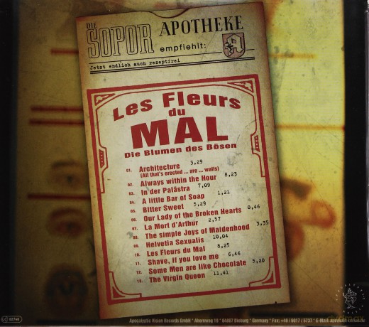 Sopor Aeternus: Les Fleurs Du Mal [CD]