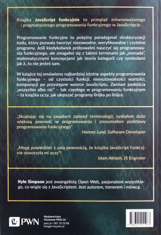 JavaScript funkcyjnie. Zrównoważone, pragmatyczne programowanie funkcyjne w JavaScript - Kyle Simpson [KSIĄŻKA]