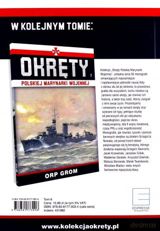 ORP Kaszub proj. 620. Okręty Polskiej Marynarki Wojennej (Tom 6) [KSIĄŻKA]