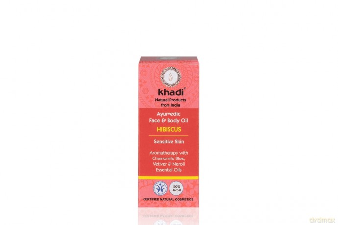 Ajurwedyjski olejek do twarzy i ciała z hibiskusem Khadi 10 ml