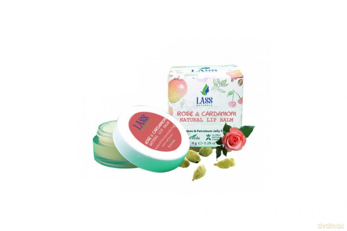 Balsam do ust z różą i kardamonem Lass Naturals