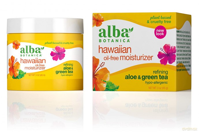 Hawajski krem oil-free - Nawilżający Aloes i Zielona Herbata